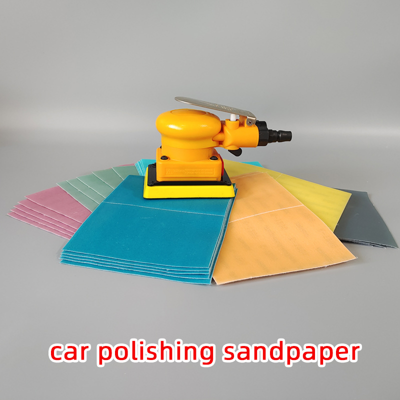 Yellow Square grinder Air 75*100mm Hight Efficiency Pneumatic Orbital Sander Tool For polishing machine car