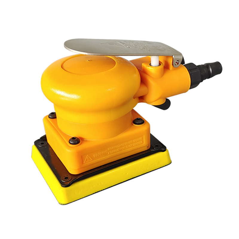 75*100mm High Efficiency Air  Pneumatic Orbital Sander Yellow Square grinder  Tool For polishing machine car