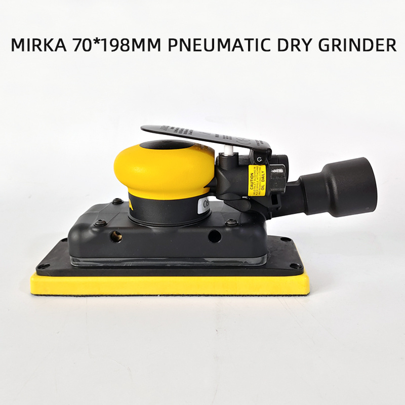 7*198mm Hight Efficiency Pneumatic Square grinder Air Orbital Sander Tool For polishing machine car