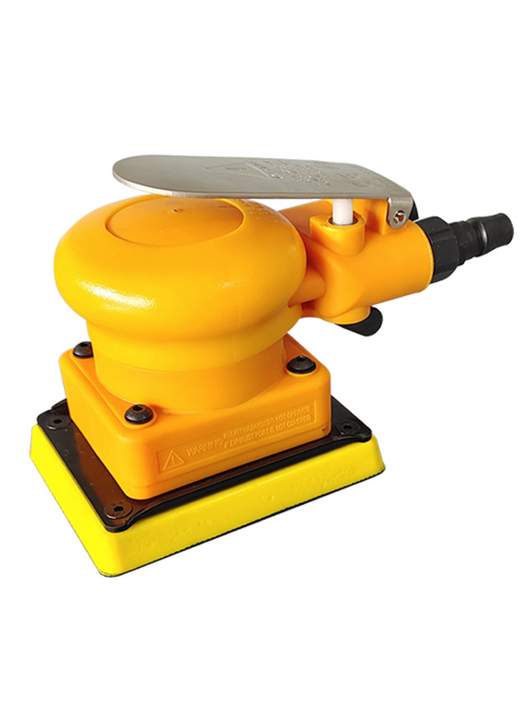 Yellow Square grinder Air 75*100mm Hight Efficiency Pneumatic Orbital Sander Tool For polishing machine car