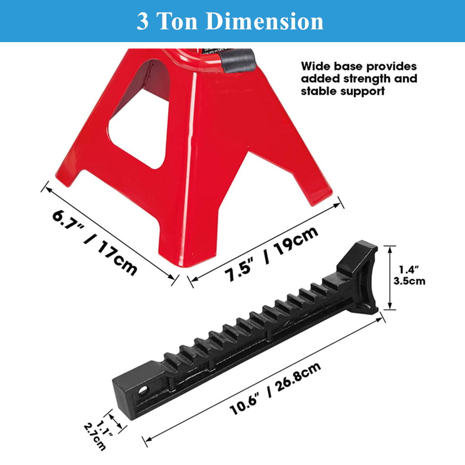 Car Truck car jack 3/6/12Tons  Auto Shop Safety Tool Jack Stand Adjustable Height Race car air jacks