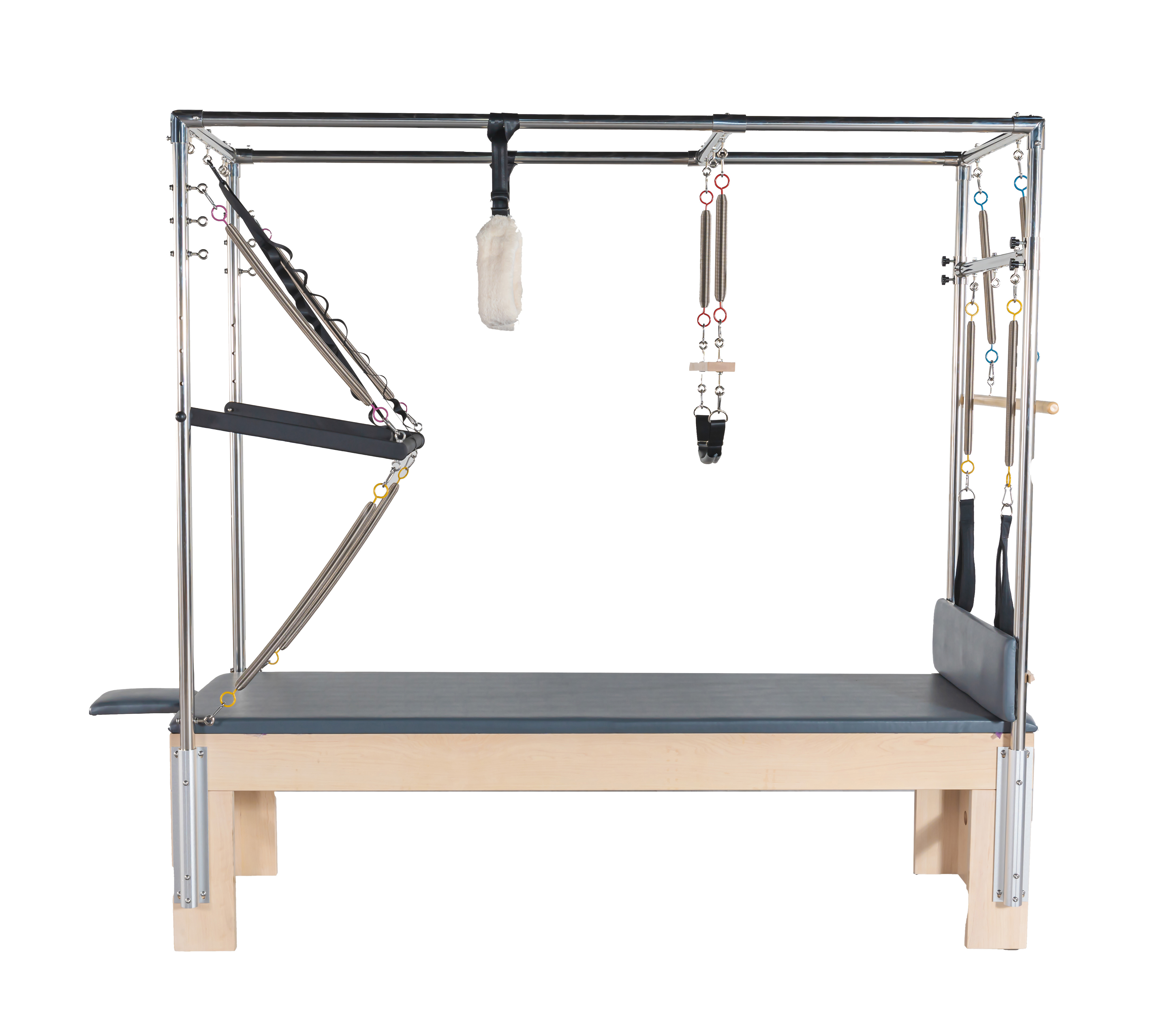 2024  high quality wholesale cadillac wood pilates reformer with full trapeze cadillac pilates maple trapeze table