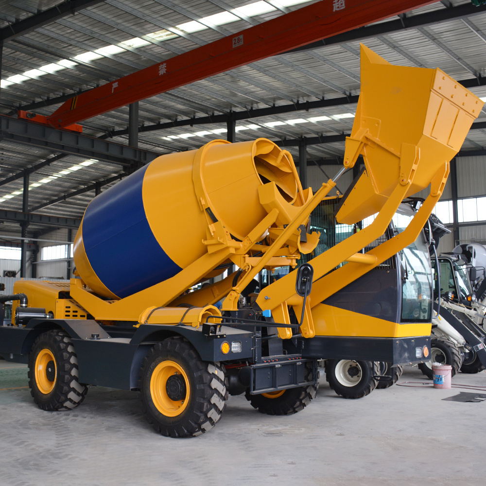 Free Shipping Auto Mini self  Falling Concrete Mixer Truck 1cbm 2cbm 3cbm concrete mixer machines