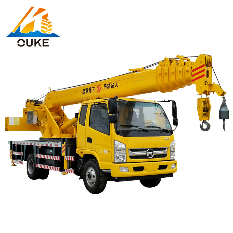 Popular in North America 10 Ton Boom Tire Truck Crane With CE Certificate