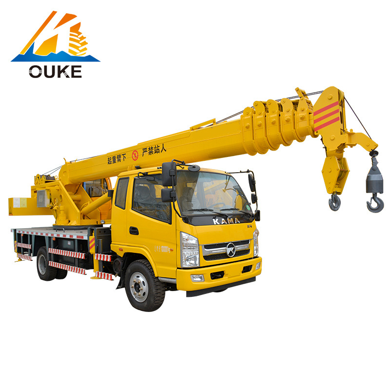 Popular in North America 10 Ton Boom Tire Truck Crane With CE Certificate