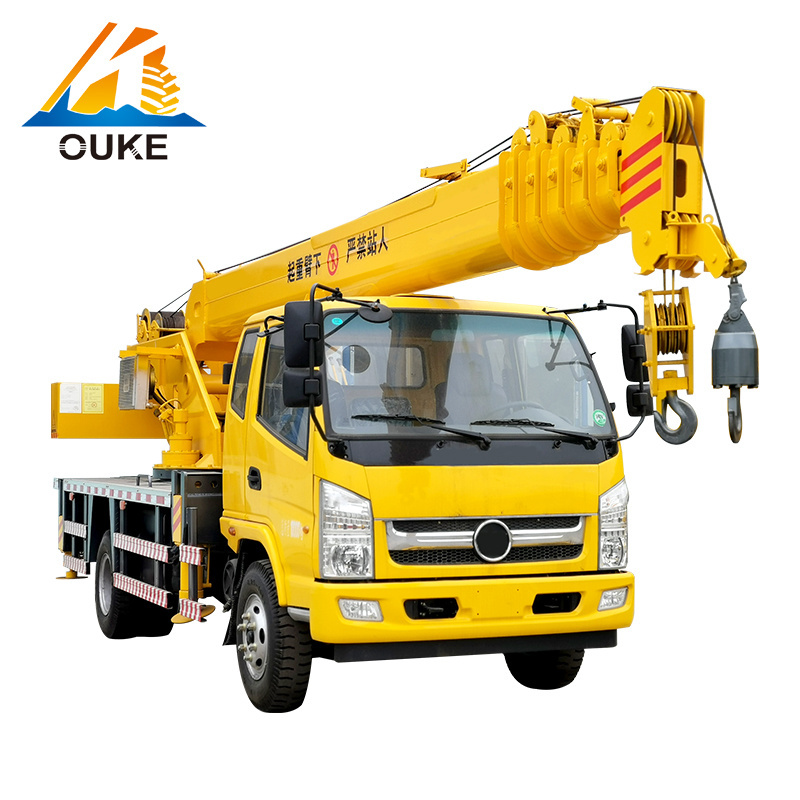 Popular in North America 10 Ton Boom Tire Truck Crane With CE Certificate