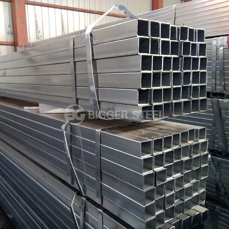 Factory Direct Supply Galvanized Square Tube 4 x 4 inch Seamless Steel Hollow Pipe