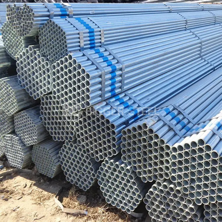 Wholesale hot dip gi seamless galvanized round steel pipe ASTM  A36 A283  A285 A106 Sch 40 ERW Gl  lron Tube