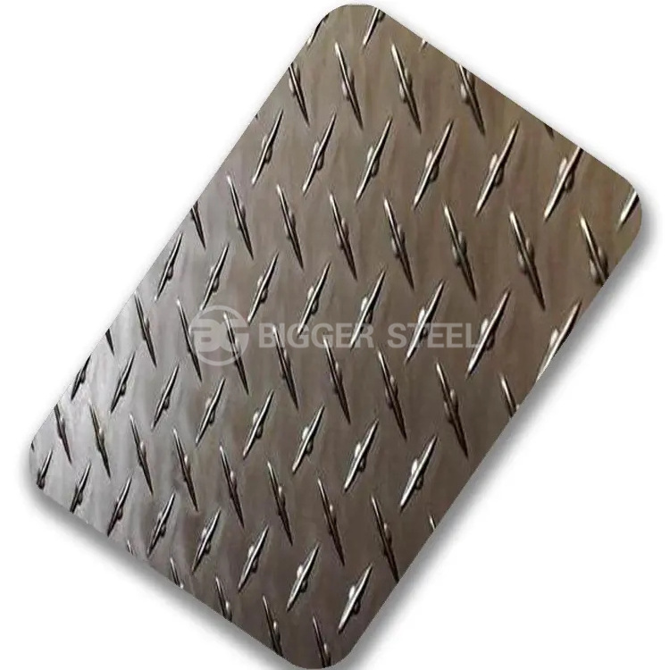 201 304 Stainless Steel Stamped Sheet Stainless Steel Ripple Plate Checkered Steel Sheet