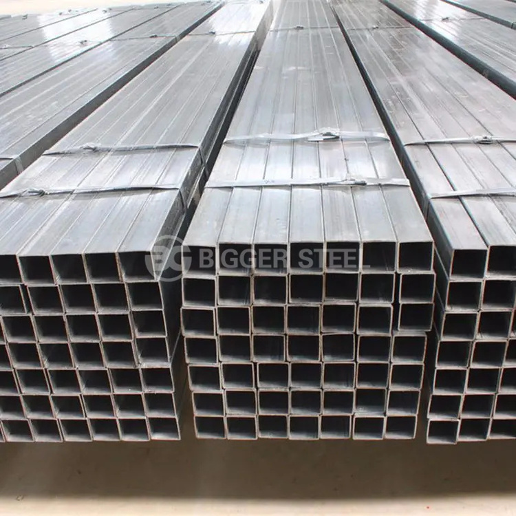 Factory Direct Supply Galvanized Square Tube 4 x 4 inch Seamless Steel Hollow Pipe