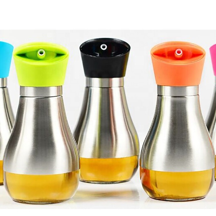 16Oz  leak proof Oil And Vinegar Dispenser Cooking Oil Dispenser 2pcs Oil Dispenser sauce bottle