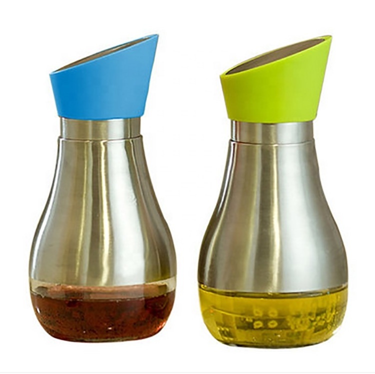 16Oz  leak proof Oil And Vinegar Dispenser Cooking Oil Dispenser 2pcs Oil Dispenser sauce bottle