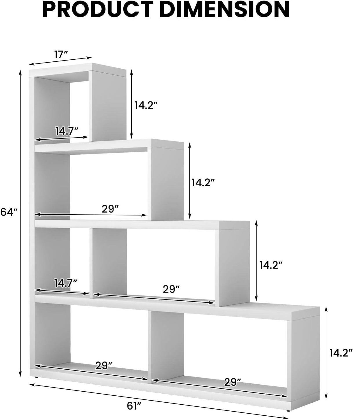 10 bookshelves, L-shaped free-standing ladder corner bookshelves 6 cube stepped bookcases,5 wooden storage bookshelves