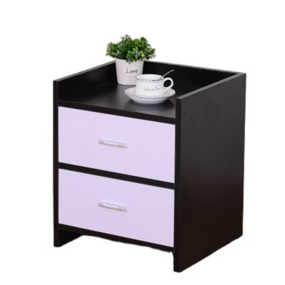 home furniture in bedroom purple clear bedside table, Multifunctional file cabinet, nightstand