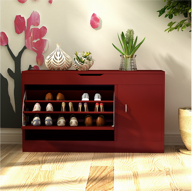 portable wooden modern living room furniture luxury shoe shelf colourful shoe cabinet