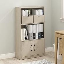 Double open bookcase with double door storage file cabinet, double open file cabinet with door storage bookcase