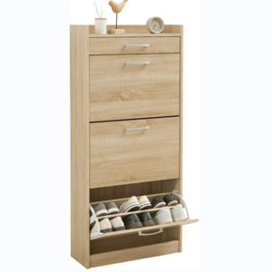 Shoe rack 3 layers 18 double storage can hide the thin type to save space