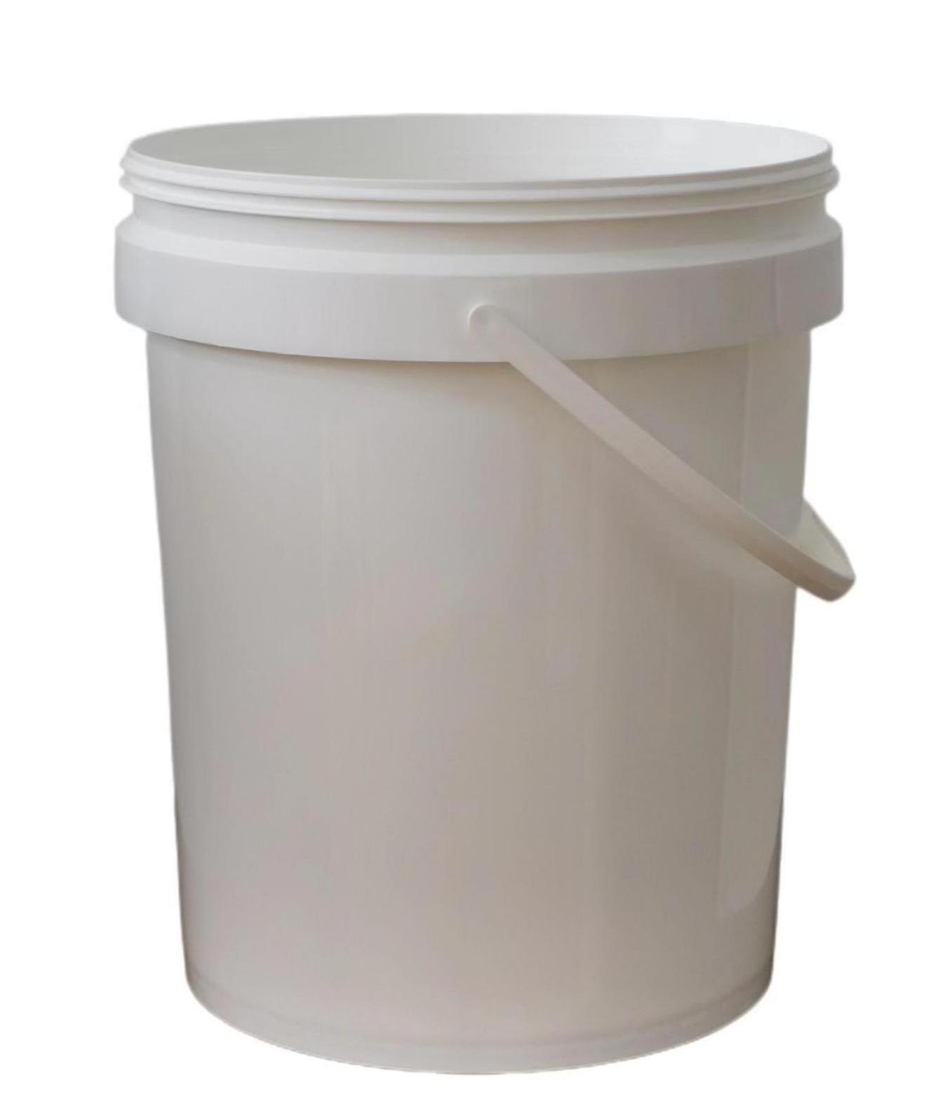 Manufacturers Wholesale 20 liters Round Plastic Pail 20 liters Paint Food Plastic Bucket White color