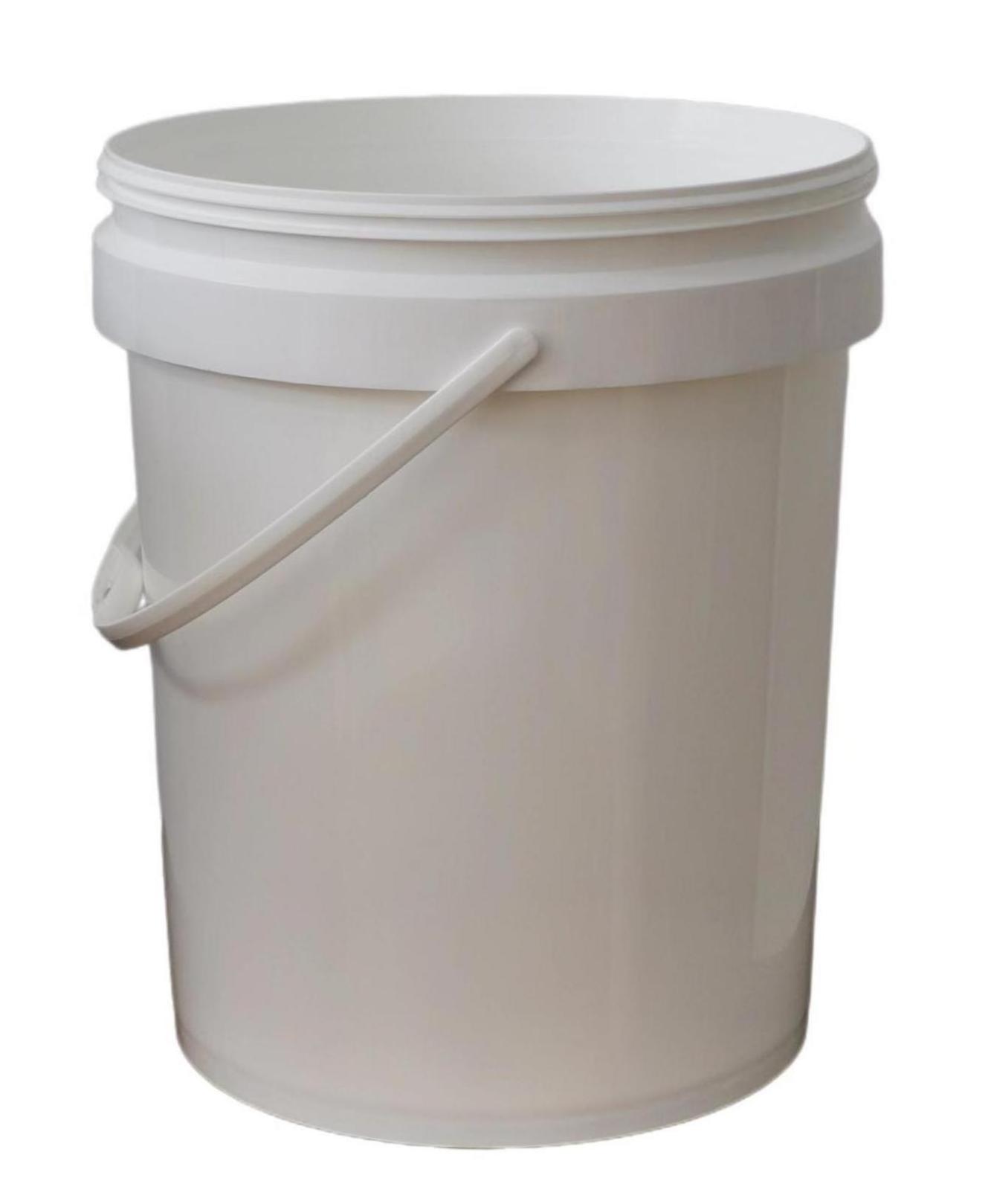 Manufacturers Wholesale 20 liters Round Plastic Pail 20 liters Paint Food Plastic Bucket White color