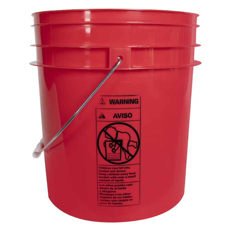 PackX 5 Gallon Economy Pails Round food grade bucket