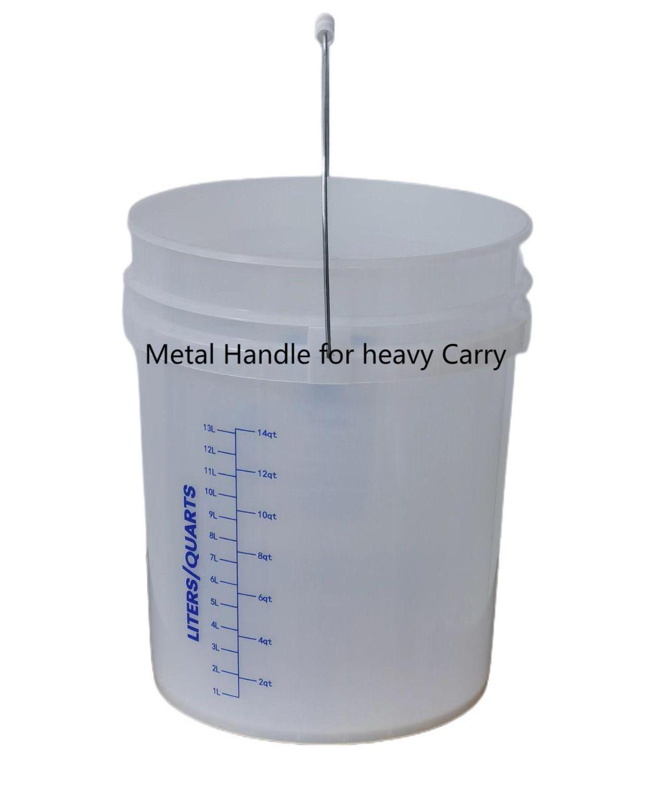 Costom-Made 5-Gal Food Bucket Food Grade HDPE 10L Wine Barrel W Soft Plastic handle from China Manufacturer PackX