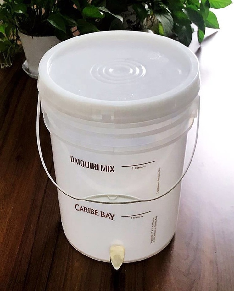 20L Barrel From  PACKX PLASTICS  With Water Taps Custom Wholesale Plastic  Ice Beer Bucket