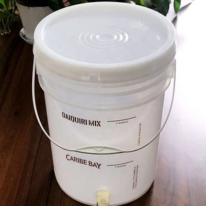 20L Barrel From  PACKX PLASTICS  With Water Taps Custom Wholesale Plastic  Ice Beer Bucket