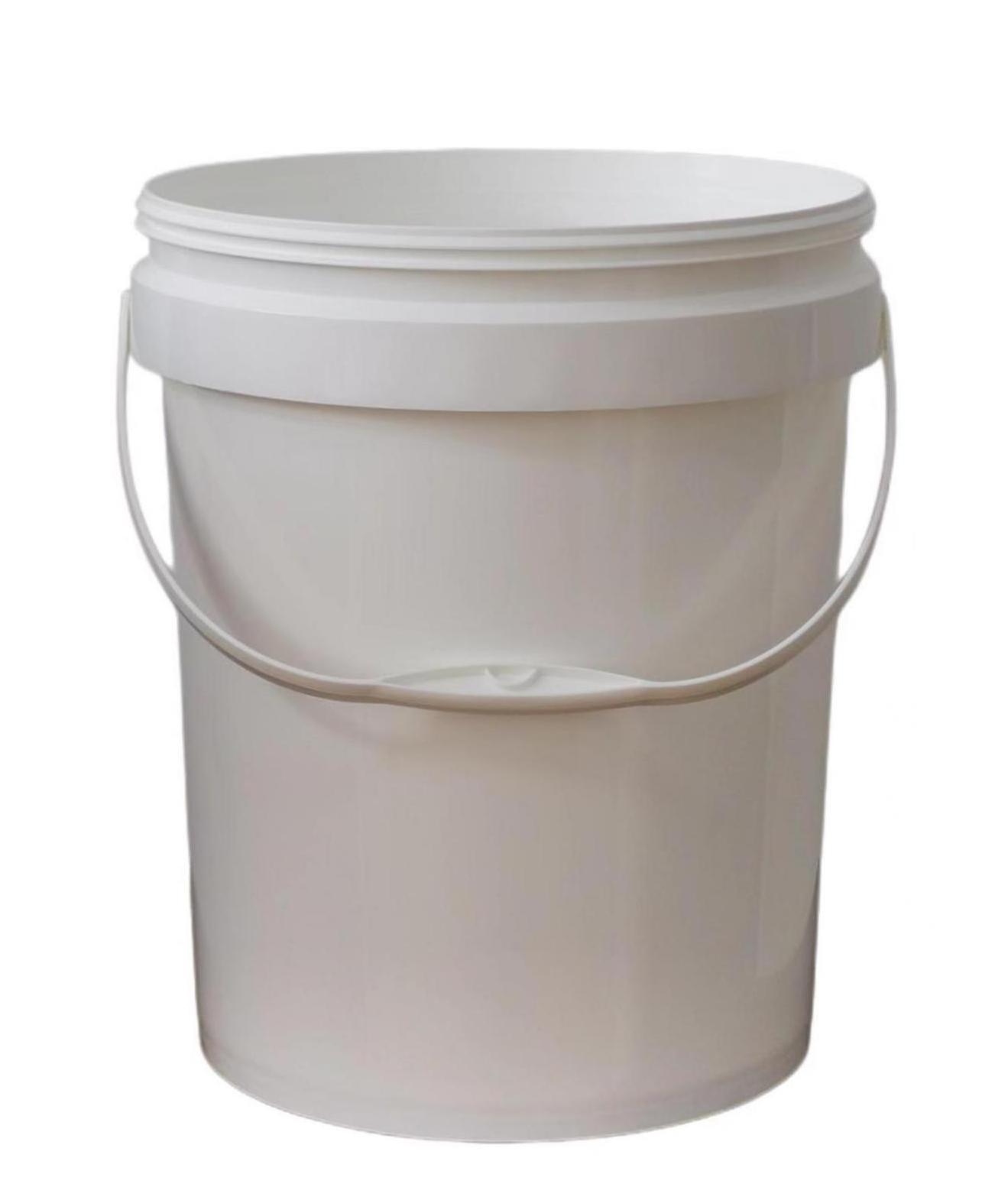 Manufacturers Wholesale 20 liters Round Plastic Pail 20 liters Paint Food Plastic Bucket White color