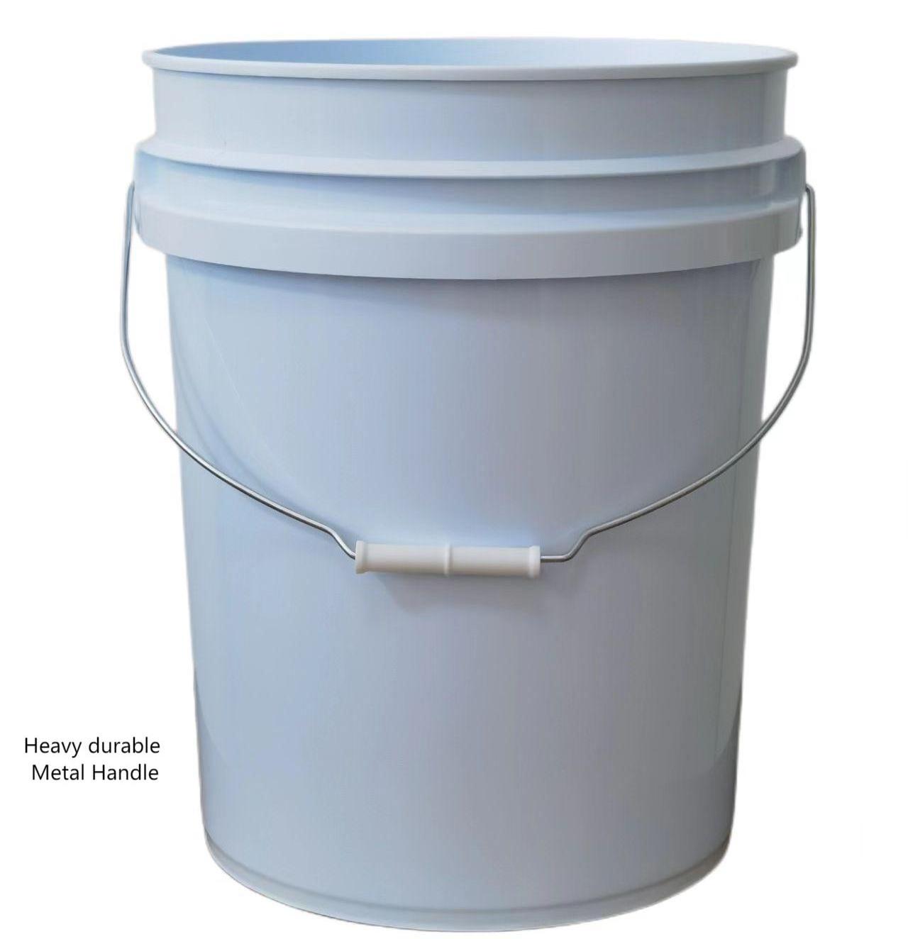 20 Liter 5 Gallon Plastic Bucket With Lid Nozzle For Paint Lubricating Oil Gasoline