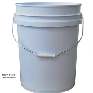 20 Liter 5 Gallon Plastic Bucket With Lid Nozzle For Paint Lubricating Oil Gasoline