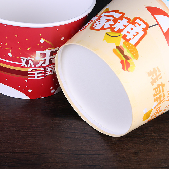 Family barrel 85 100 130 150 170oz KFC take away barrel food fried chicken barrel fried chicken bucket wholesale