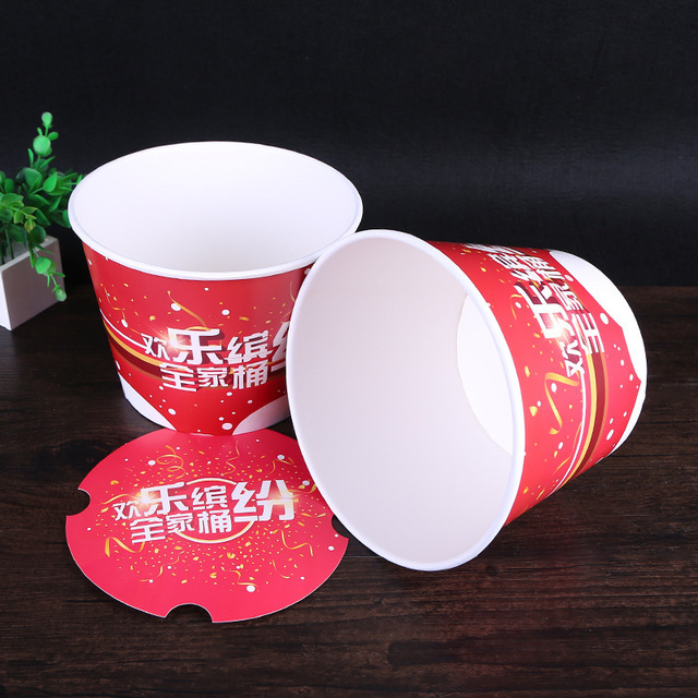 Family barrel 85 100 130 150 170oz KFC take away barrel food fried chicken barrel fried chicken bucket wholesale