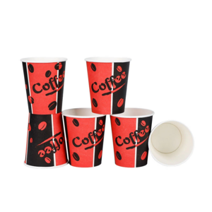 Hot Selling Custom Printed Disposable 100% Biodegradable Non-Fluorescent Agent 8 Oz Single Wall Coffee Paper Cups