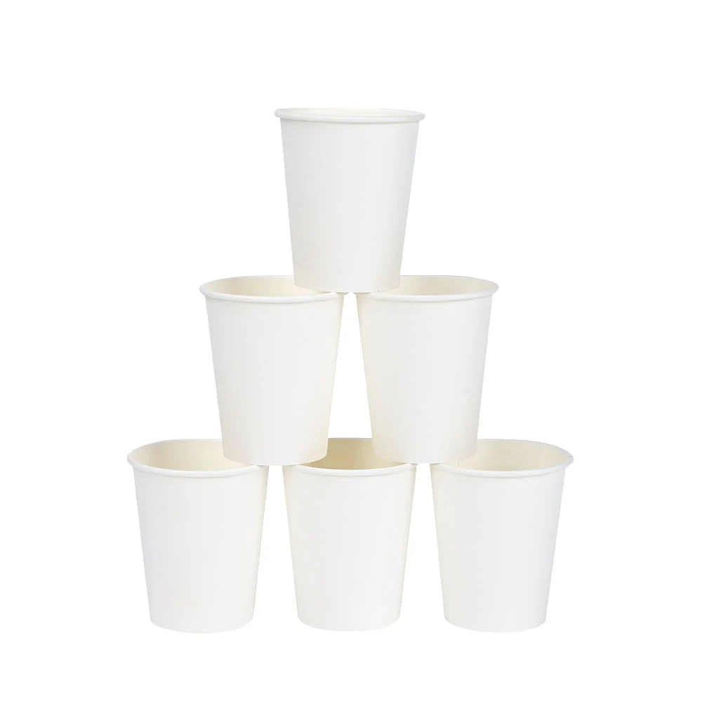 Hot Selling Custom Printed Disposable 100% Biodegradable Non-Fluorescent Agent 8 Oz Single Wall Coffee Paper Cups