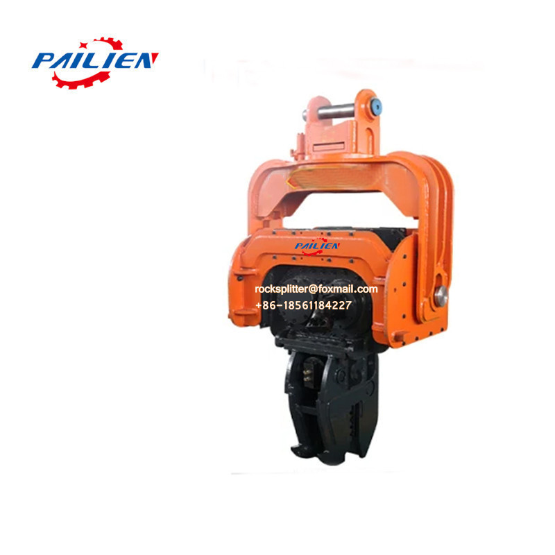 Construction machinery excavator mounted hydraulic hammer vibratory sheet pile driver for square pile driving