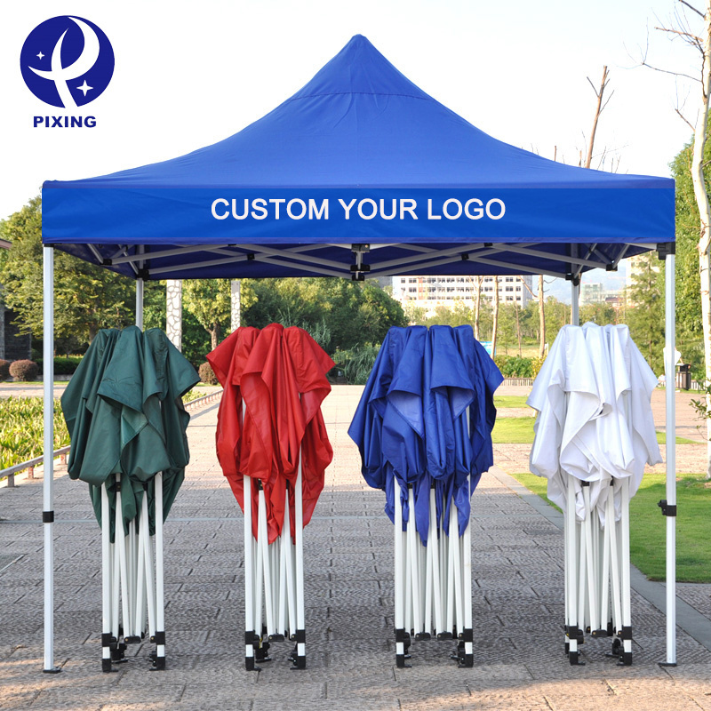 PIXING Wholesale Canopy Tent 10x10 Custom Print Shade Awning Canopy Stretch Gazebo Tent Commercial Canopies