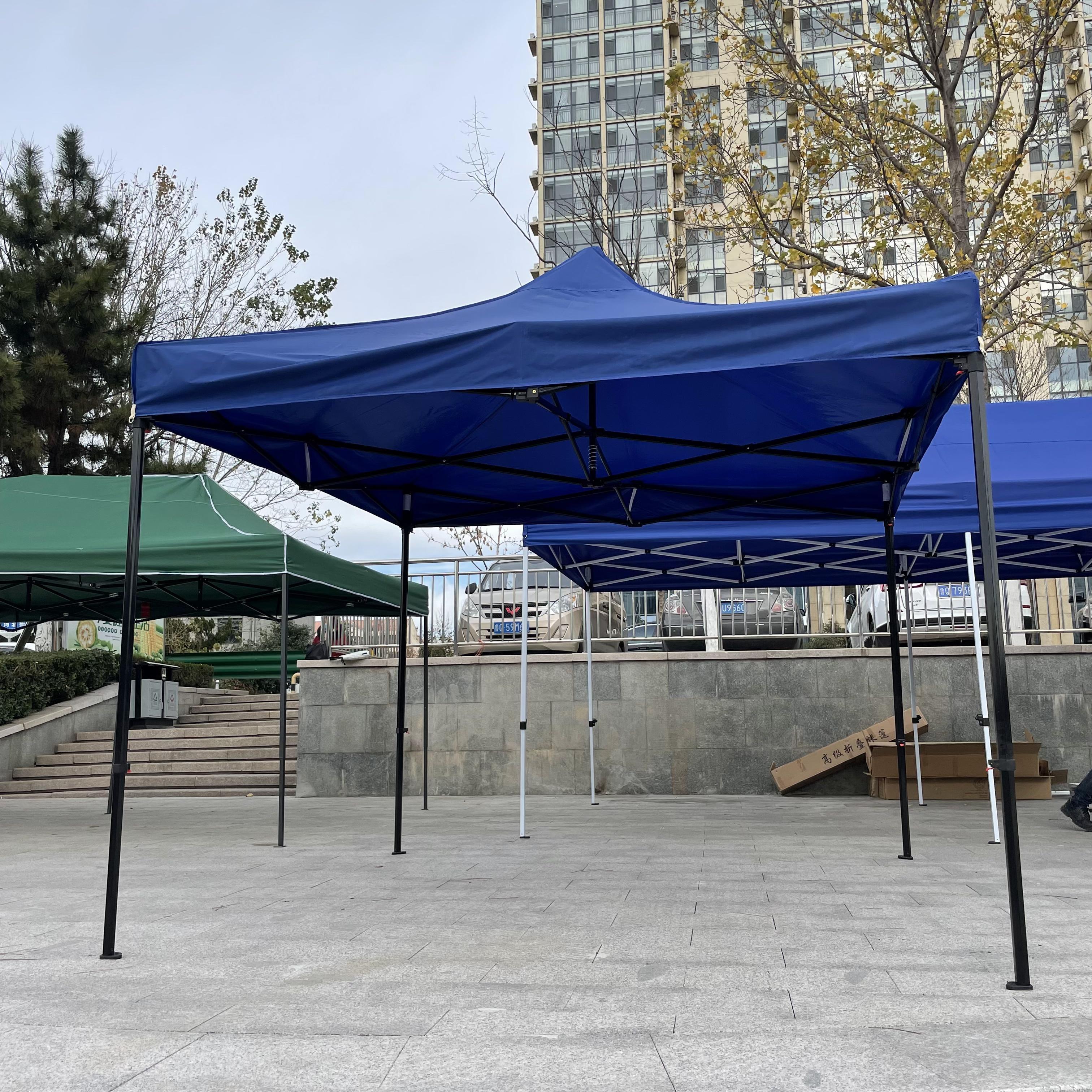 Portable waterproof retractable hexagon gazebo canopies for outdoor events pop up advertising canopy outdoor trade show tent