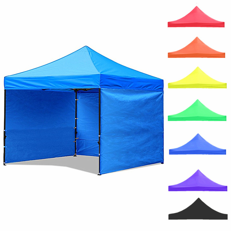 Premium Aluminum Heavy Duty Cheap Portable 3x3 Folding Pop Up Gazebo  With Side Walls Printed Canopy Tents