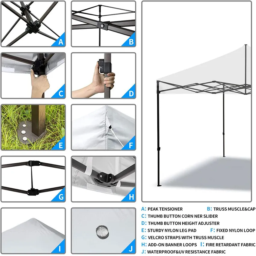 10x10 waterproof Canopy tent 10*10 folding garden tent gazebo 3x3 red blue white green toldo plegable 3*3 carpa outdoor awnings