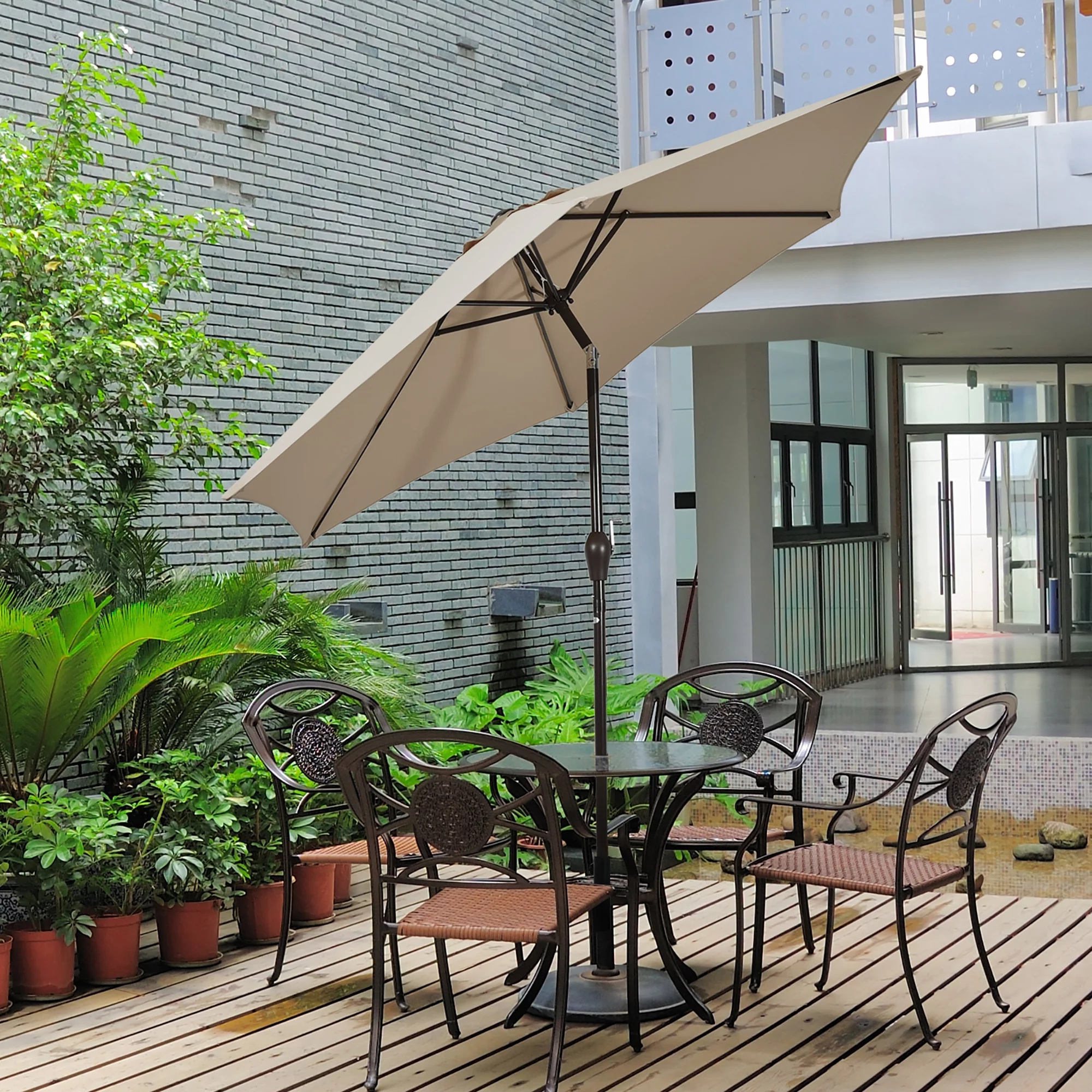 3x3 Indian High Quality Wholesale Garden Big Sun Shade Umbrella Parasols Outdoor furniture with Umbrellas