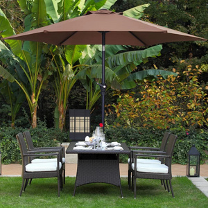 3x3 Indian High Quality Wholesale Garden Big Sun Shade Umbrella Parasols Outdoor furniture with Umbrellas