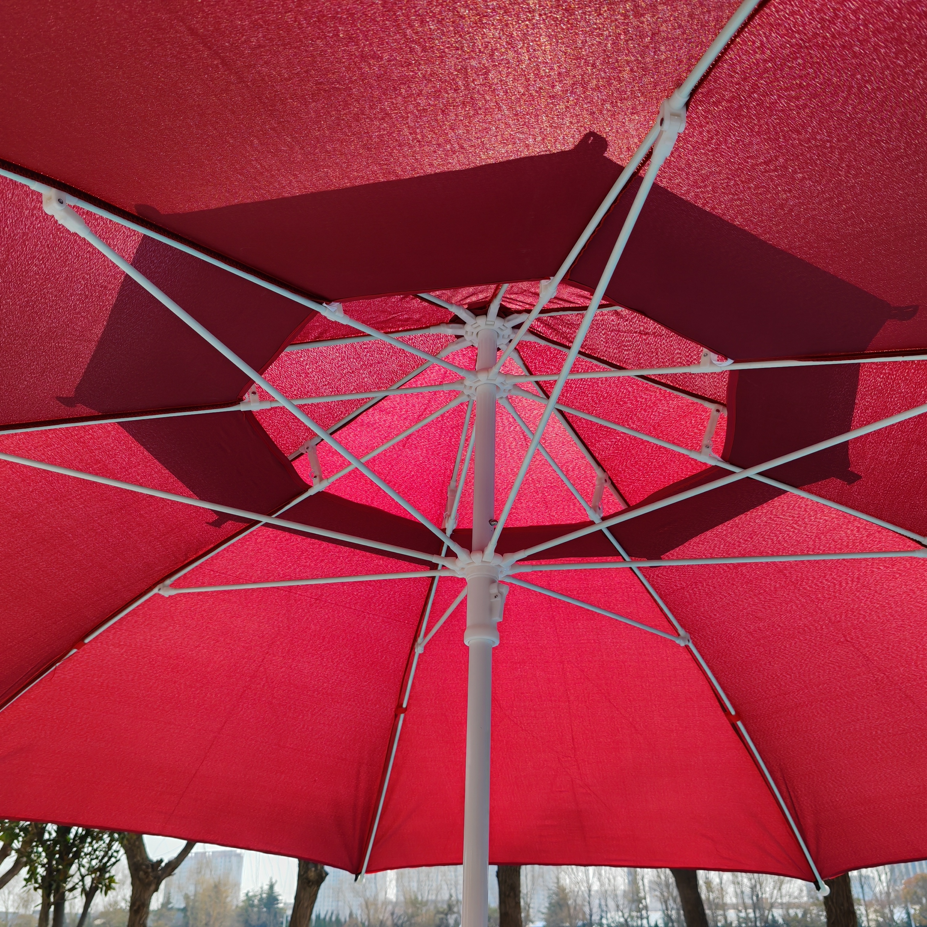 Customized Outdoor Cantilever Parasol Garden Sun Bleach Shaded Patio Umbrella with Bases Parts-Beach Umbrella