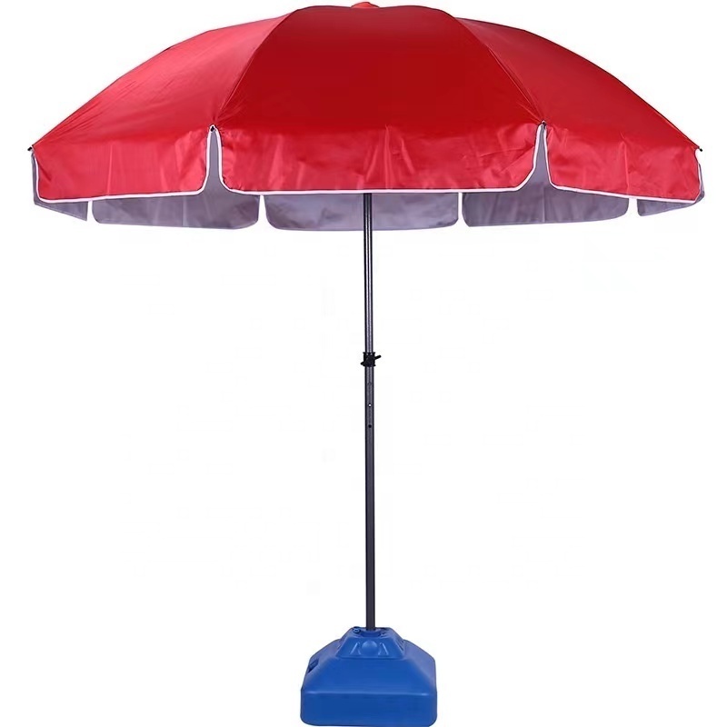 2024 New Design Heavy Duty Portable Sun Protected Beach Umbrella With Sand Anchor And Covers