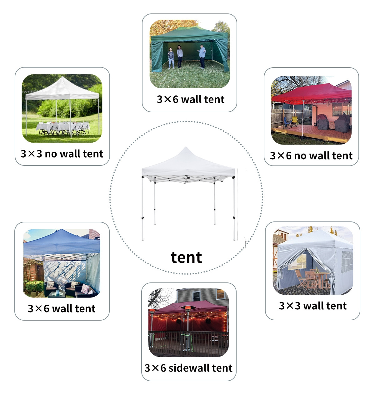 Manufacturer canopy tent outdoor	waterproof gazibo tents 10x10 10x15 10x20 heavy duty camping tent