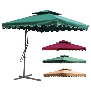 2.2M 2.5M  Big Square Cantilever Outdoor Leisure Cafe Garden Patio Sunshade Umbrella