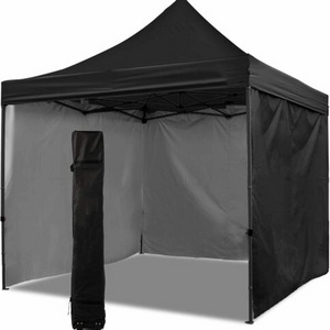 10 X 10 Ft Outdoor Pop-Up Canopy Gazebo With Side Wall