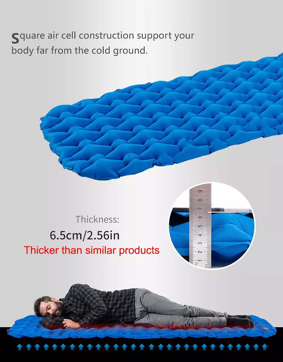 Hot Sale Ultralight Camping Mattress,Inflatable Sleeping Pad for Hiking Backpacking Hammock