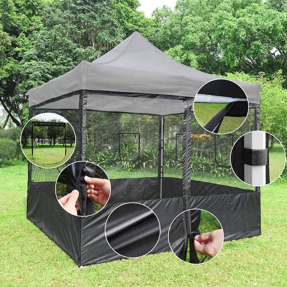 marquee awning gasebo 4 walls mosquito net sidewalls tent gazebo transparent sidewall