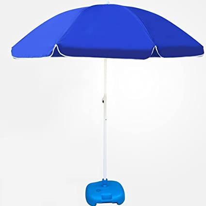 China Modern Waterproof Blue Beach Parasol Patio Umbrella Bases Outdoor Park Sun Foldable Parasoles