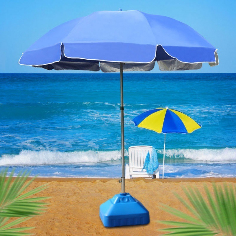 Hot Selling Customized Color Logo Big Parasol Outdoor Garden sun Umbrellas 48 inches Advertising Beach Umbrella